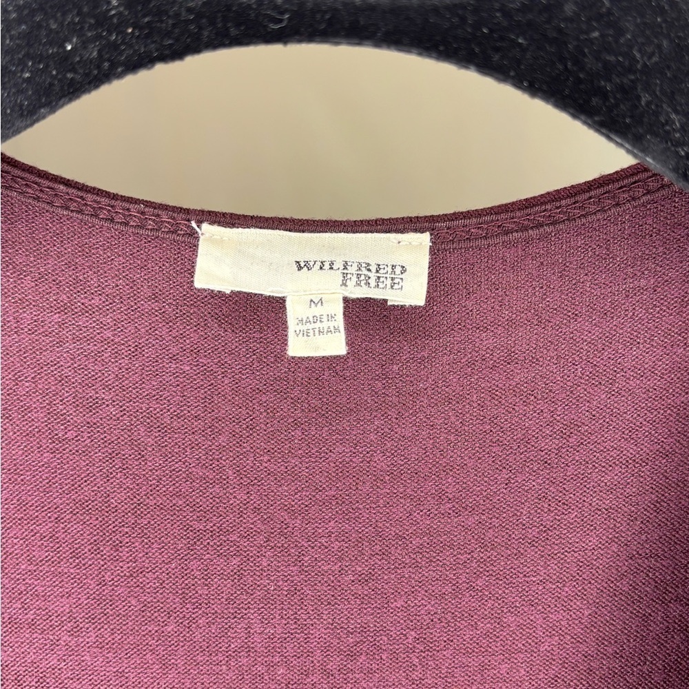 Wilfred Free Shaik Burgundy Long Sleeve Bodycon Dress, size M - Picture 4 of 5
